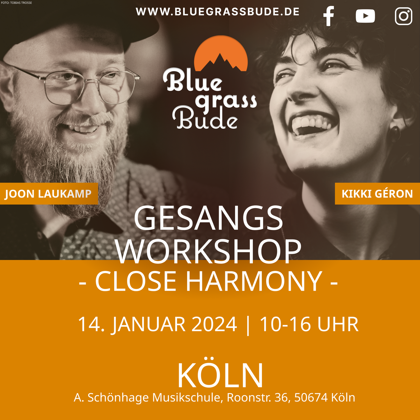 Gesangs-Workshop "Close Harmony": Köln, 14.01.2024
