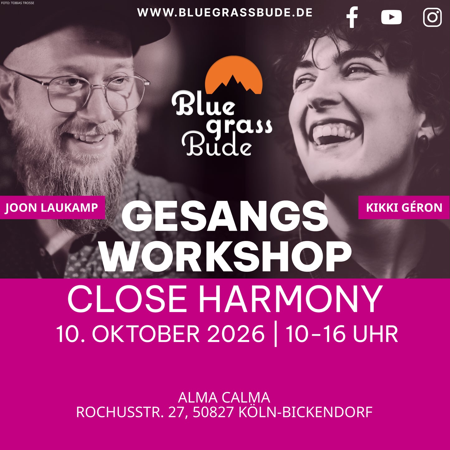Gesangs-Workshop Close Harmony - 10.10.2026 in Köln-Bickendorf