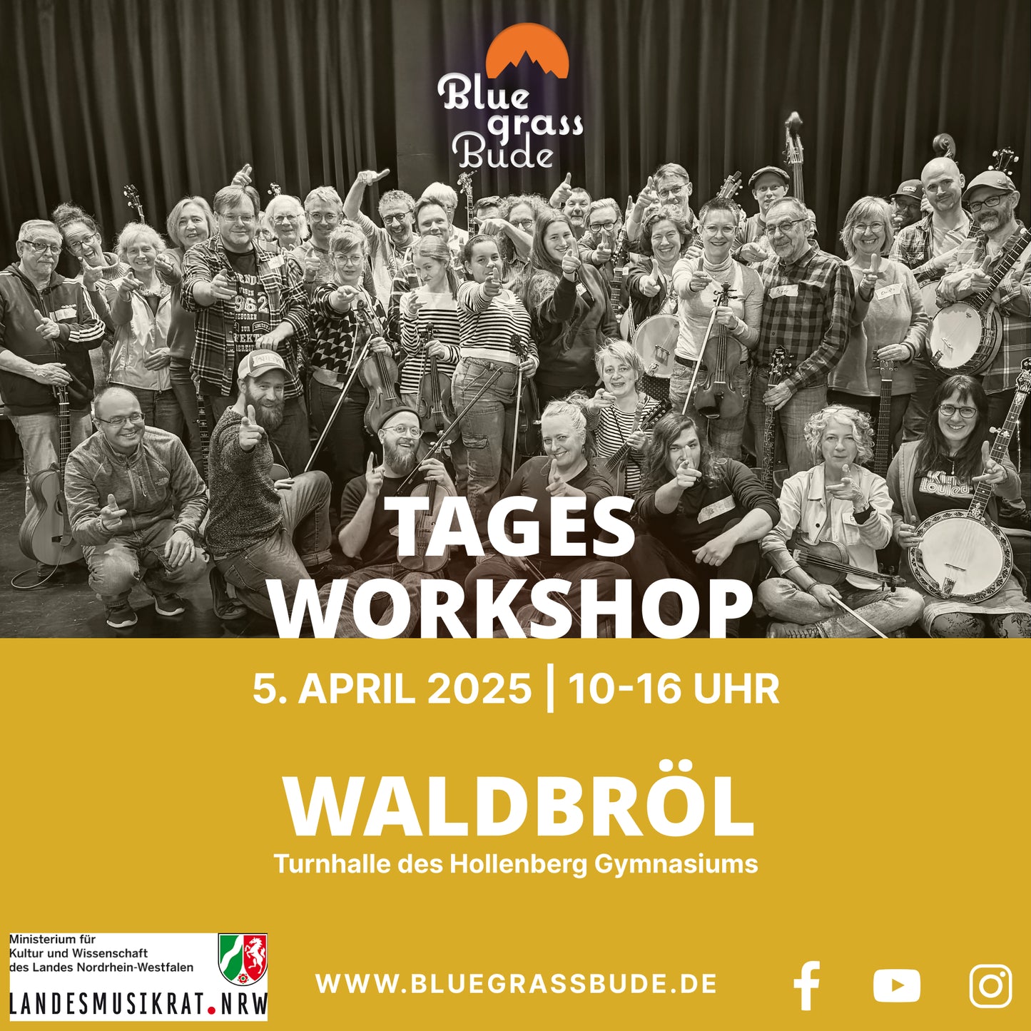 Bluegrass-Workshop am 5. April 2025 in Waldbröl