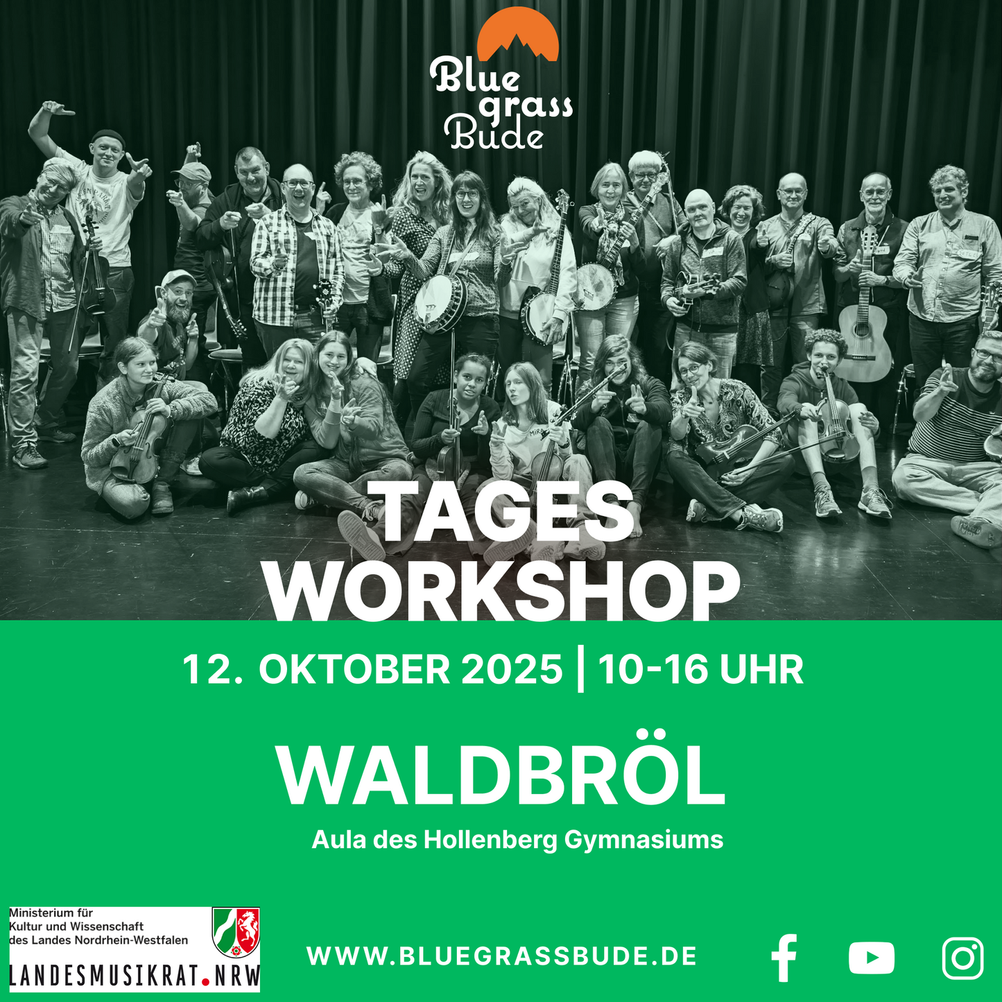 Bluegrass-Workshop am 12. Oktober 2025 in Waldbröl