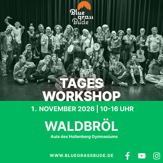 Bluegrass-Workshop am 1. November 2026 in Waldbröl